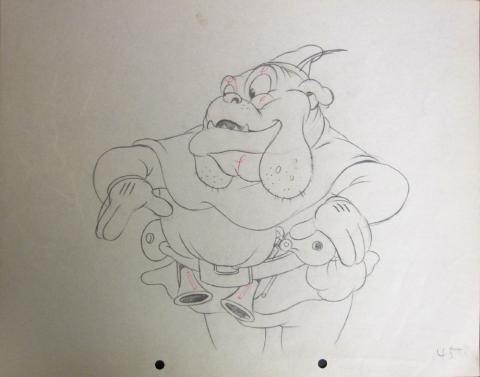 The Robber Kitten Production Drawing - ID:robber0743 Walt Disney