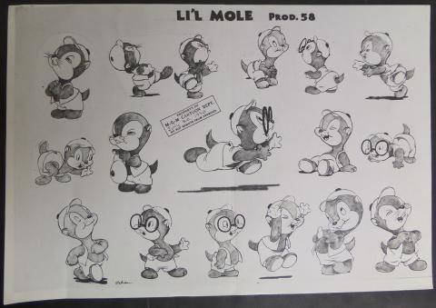 The Little Mole Model Sheet - ID: augmgm003 MGM