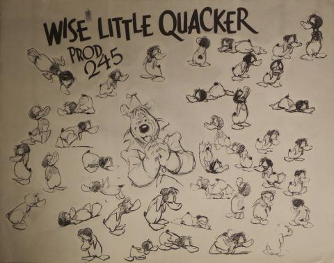 The Little Wise Quacker Model Sheet - ID: augmgm026 MGM