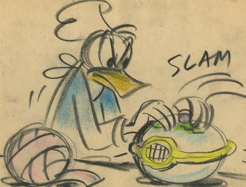 Donald Duck Storyboard Drawing - ID:decdonald4854 Walt Disney