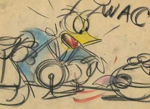 Donald Duck Storyboard Drawing - ID:decdonald5862 Walt Disney
