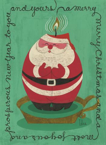 T. Hee Original Christmas Card Design - ID:decholiday6958 Walt Disney