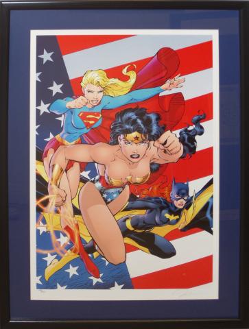 Heroines of the DC Universe Lithograph - ID: decjusticeleague5585 Warner Bros.