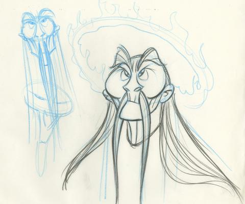 Mulan Rough Concept Drawing - ID:decmulan6701 Walt Disney
