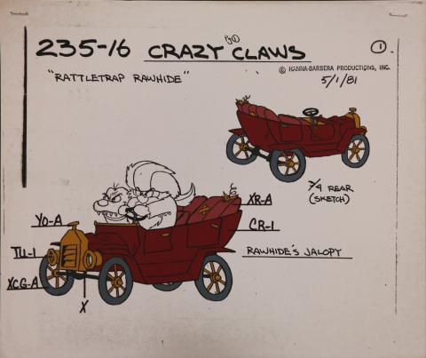 Crazy Claws Model Cel - ID: jancrazyclaws2554 Hanna Barbera
