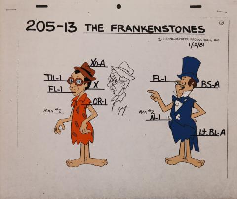 The Flintstones Frankenstones Model Cel - ID: janflintstones2537 Hanna Barbera