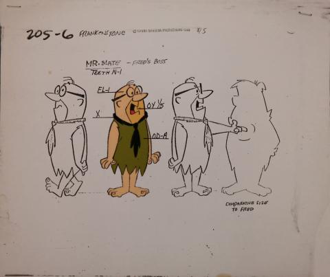 The Flintstones Frankenstones Model Cel - ID: janflintstones2541 Hanna Barbera
