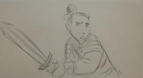 Mulan Storyboard Drawing - ID: janmulan2444 Walt Disney