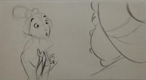 Mulan Storyboard Drawing - ID: janmulan2449 Walt Disney