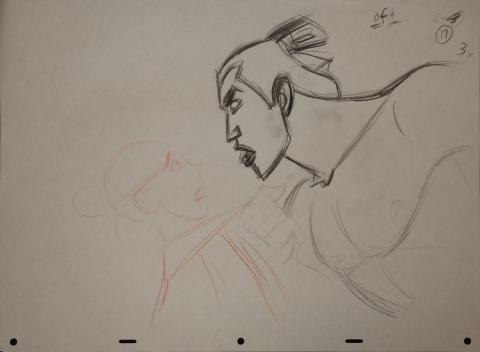 Mulan Production Drawing - ID: janmulan2484 Walt Disney