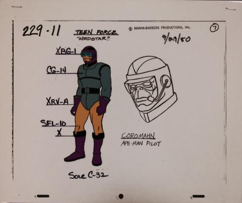 Teen Force Model Cel - ID: janteenforce2578 Hanna Barbera