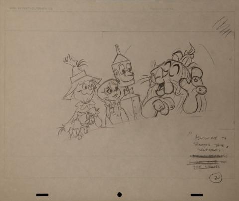 Off to See the Wizard Layout Drawing - ID: janwizoz3847 Chuck Jones