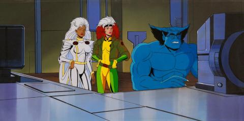 X-Men Production Cel & Background - ID: janxmen2863 Marvel