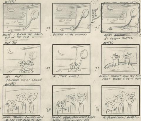 The Flintstones Storyboards - ID:julyflintstones0575 Hanna Barbera