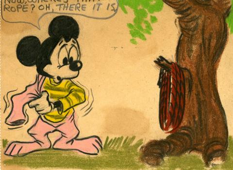 Original Mickey Mouse Book Pastel Panel - ID:julymickeybook7115 Walt Disney