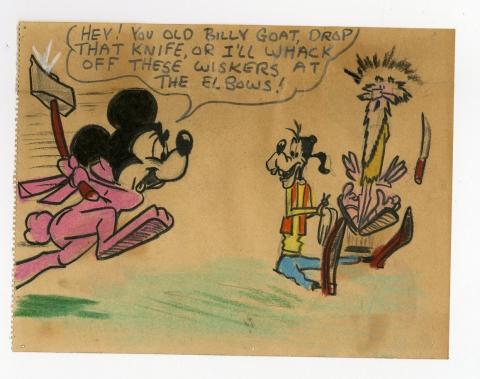 Original Mickey Mouse Book Pastel Panel - ID:julymickeybook7136 Walt Disney