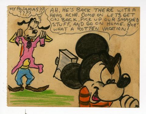 Original Mickey Mouse Book Pastel Panel - ID:julymickeybook7142 Walt Disney