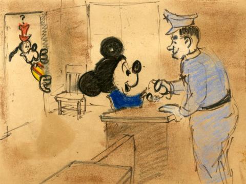 Original Mickey Mouse Book Pastel Panel - ID:julymickeybook7146 Walt Disney