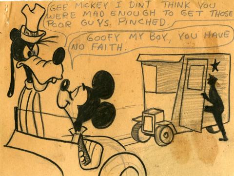 Original Mickey Mouse Book Pastel Panel - ID:julymickeybook7147 Walt Disney
