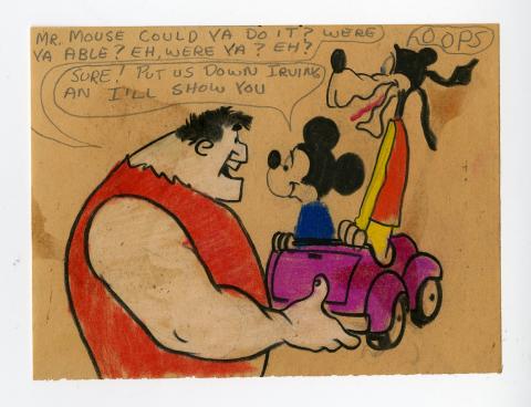 Original Mickey Mouse Book Pastel Panel - ID:julymickeybook7152 Walt Disney