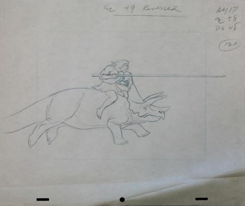Dino Boy Layout Drawing - ID: jundinoboy9191 Hanna Barbera