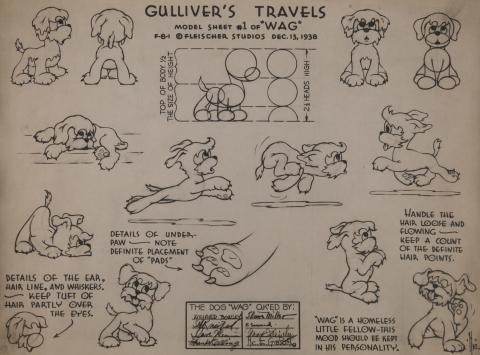 Gulliver's Travels Photostat Model Sheet - ID:margulliver6011 Fleischer