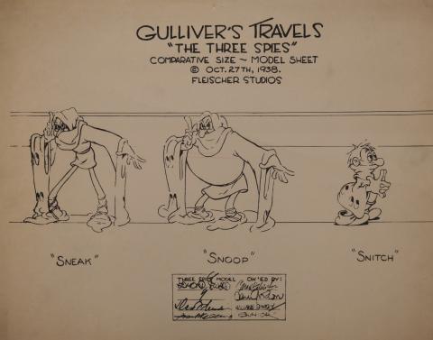 Gulliver's Travels Photostat Model Sheet - ID:margulliver6026 Fleischer