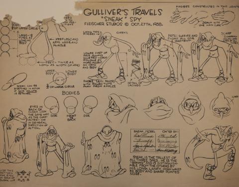 Gulliver's Travels Photostat Model Sheet - ID:margulliver6029 Fleischer