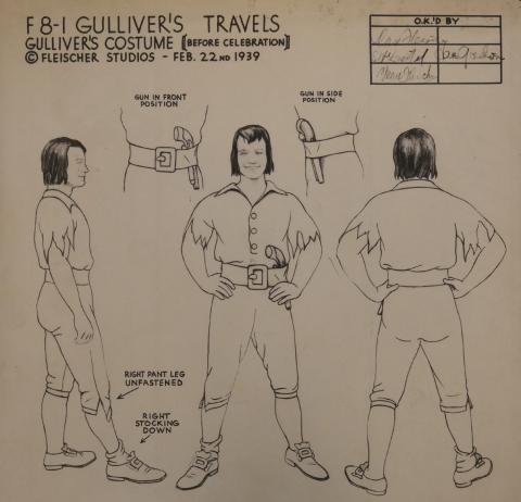 Gulliver's Travels Photostat Model Sheet - ID:margulliver6038 Fleischer