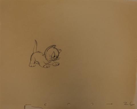 Three Orphan Kittens Production Drawing - ID:markittens6095 Walt Disney