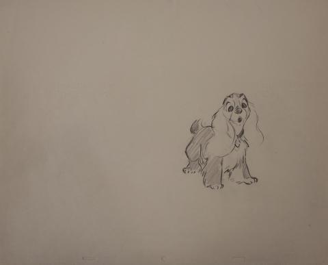 Lady and the Tramp Production Drawing - ID:marladytramp6369 Walt Disney