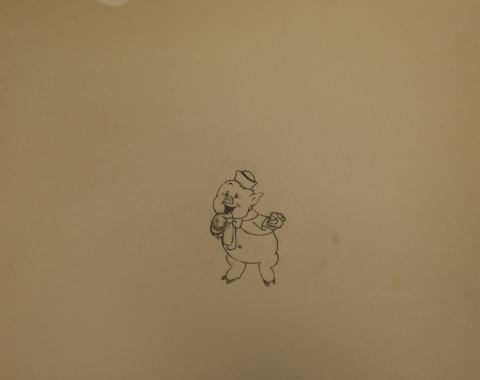 The Three Little Pigs Production Drawing - ID:marlittlepigs6113 Walt Disney