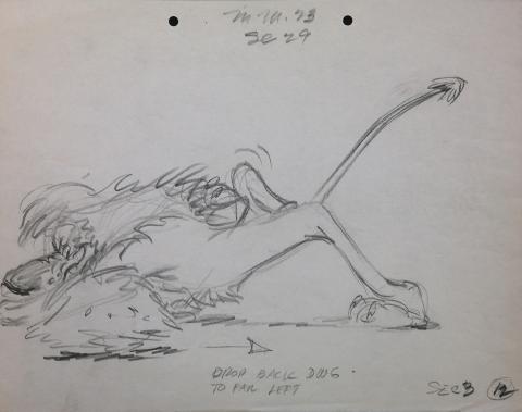 Inki and the Minah Bird Production Drawing - ID: mayinkilion6406 Warner Bros.
