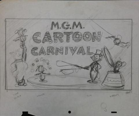 MGM Cartoon Carnival Title Layout Drawing - ID: maytomjerry7725 MGM