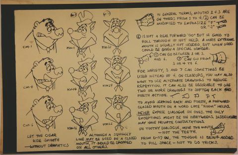 Calvin and the Colonel Photostat Model Sheet - ID:octcalvin0250 T.A.P.