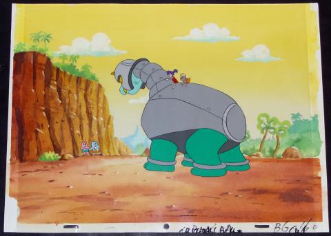 The Care Bears Production Cel and Background - ID: octcare2963 Nelvana