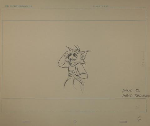 Tom and Jerry Layout Drawing - ID:octtomjerry0351 Chuck Jones