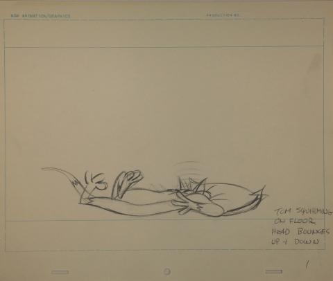 Tom and Jerry Layout Drawing - ID:octtomjerry0353 Chuck Jones