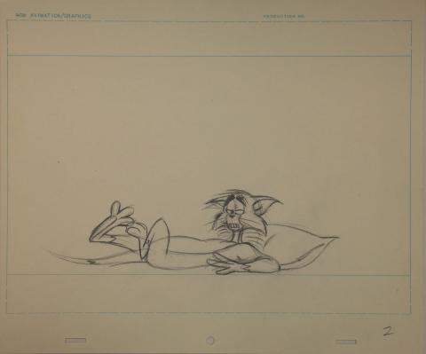 Tom and Jerry Layout Drawing - ID:octtomjerry0354 Chuck Jones