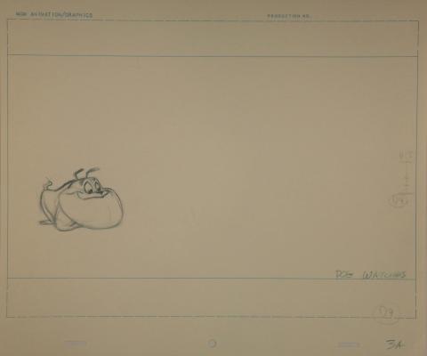 Tom and Jerry Layout Drawing - ID:octtomjerry0380 Chuck Jones
