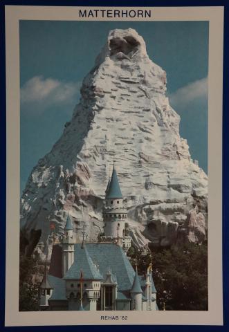 1982 Disneyland Matterhorn Employee Poster - ID: aprdisneyland17328 Disneyana