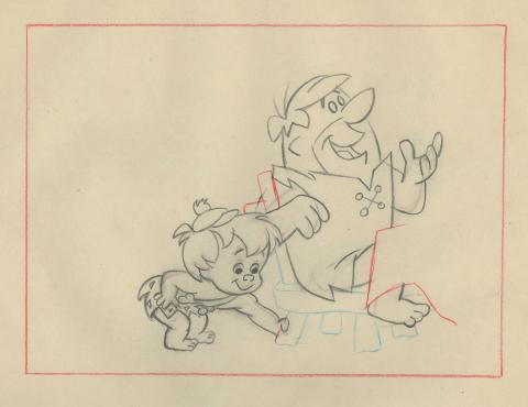 The Flintstones Layout Drawing - ID: febflintstones9386 Hanna Barbera