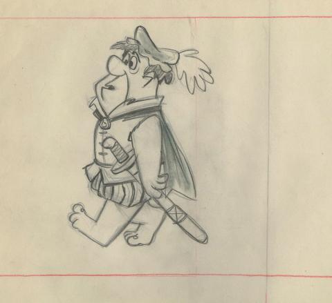 The Flintstones Layout Drawing - ID: febflintstones9387 Hanna Barbera