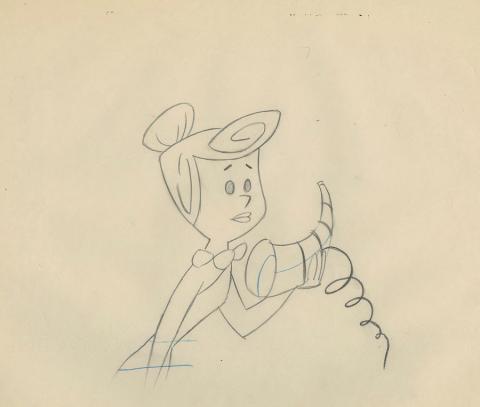 The Flintstones Layout Drawing - ID: febflintstones9396 Hanna Barbera