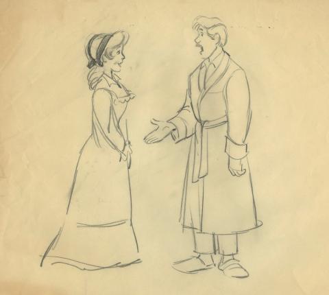 Lady and the Tramp Design Sketch - ID: febladytramp17171 Walt Disney