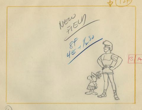 Sinbad Jr. Layout Drawing - ID: febsinbad9454 Hanna Barbera