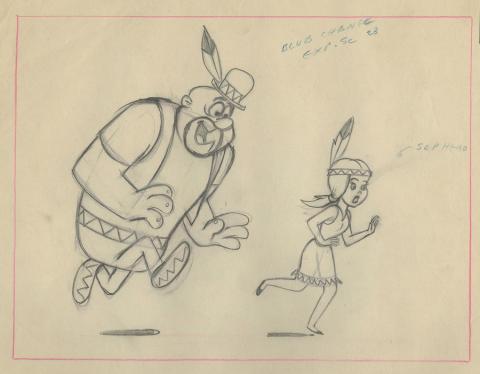 Sinbad Jr. Layout Drawing - ID: febsinbad9457 Hanna Barbera