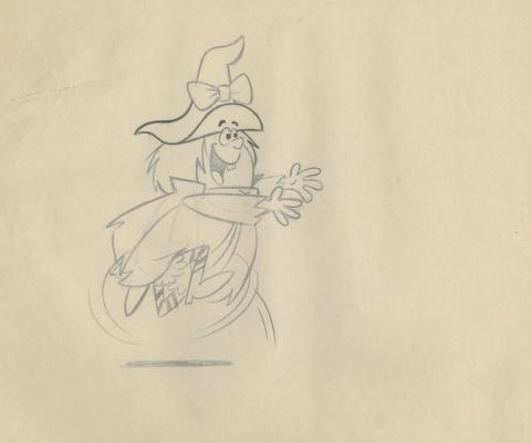 Winsome Witch Layout Drawing - ID: febwinsome9473 Hanna Barbera
