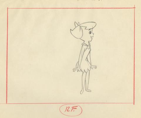 The Flintstones Layout Drawing - ID: janflintstones9122 Hanna Barbera