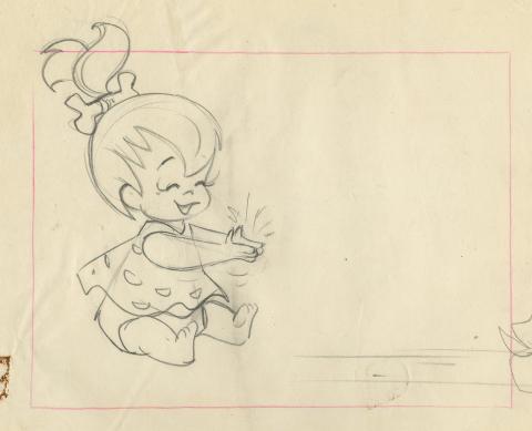 The Flintstones Layout Drawing - ID: janflintstones9126 Hanna Barbera